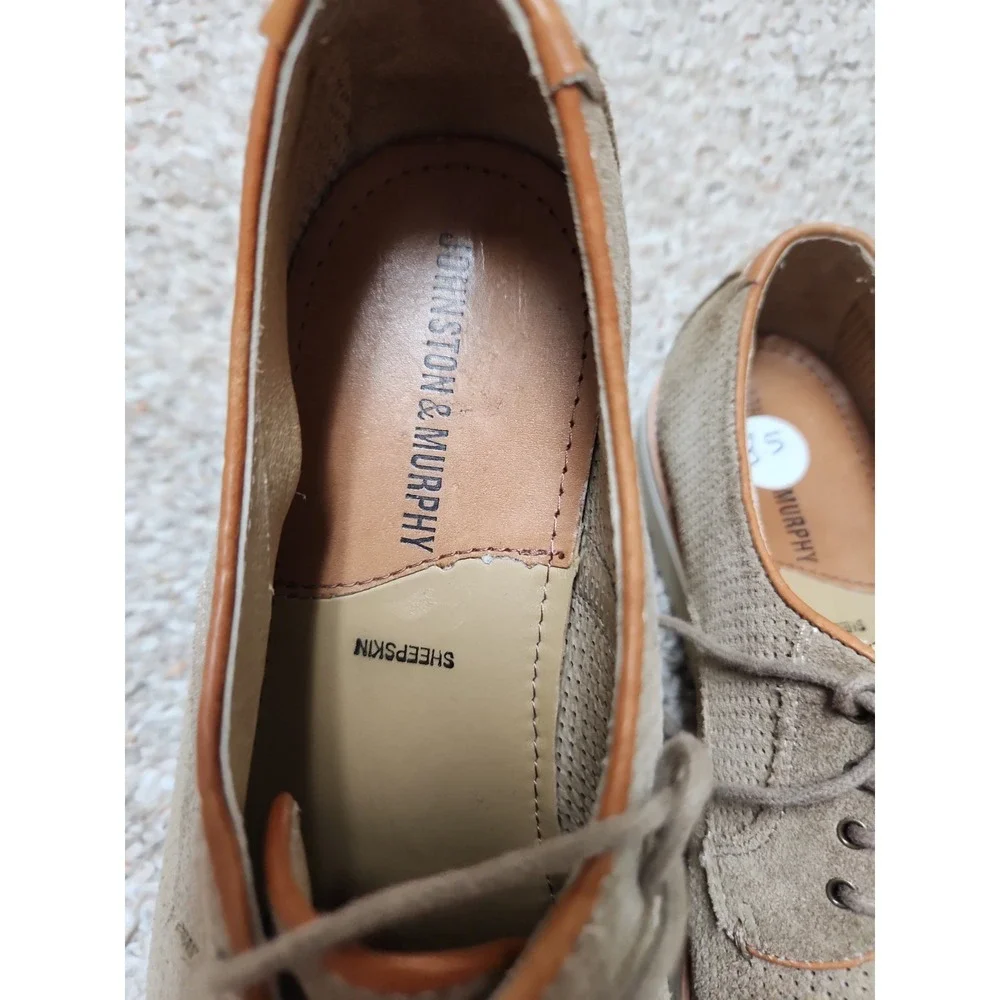 Johnston & Murphy Sheepskin Derby Mens Shoes size 8.5M